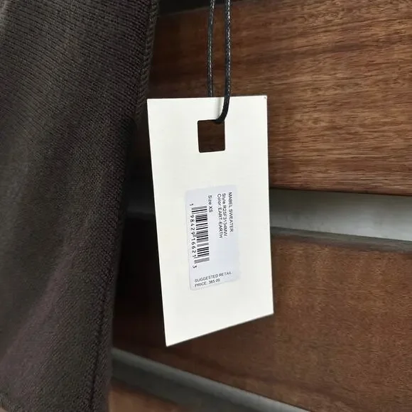 Staud Mabel Wool Sweater in Earth Brown - Picture 2 of 8